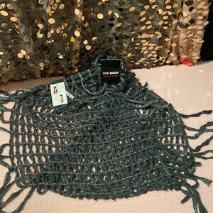 Grey and silver Steve Madden infinity scarf #1329